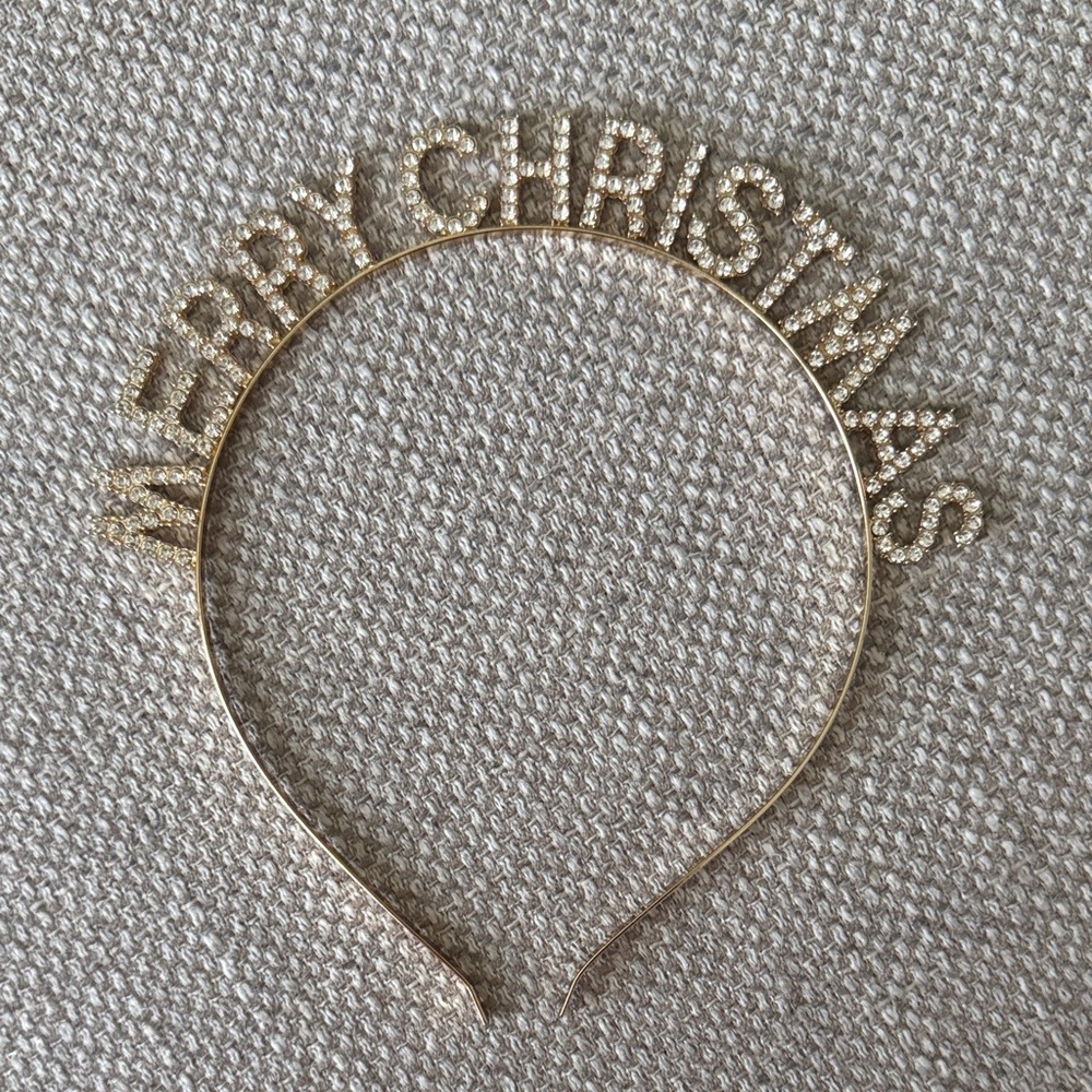 Dainty Gold 'Merry Christmas' Headband